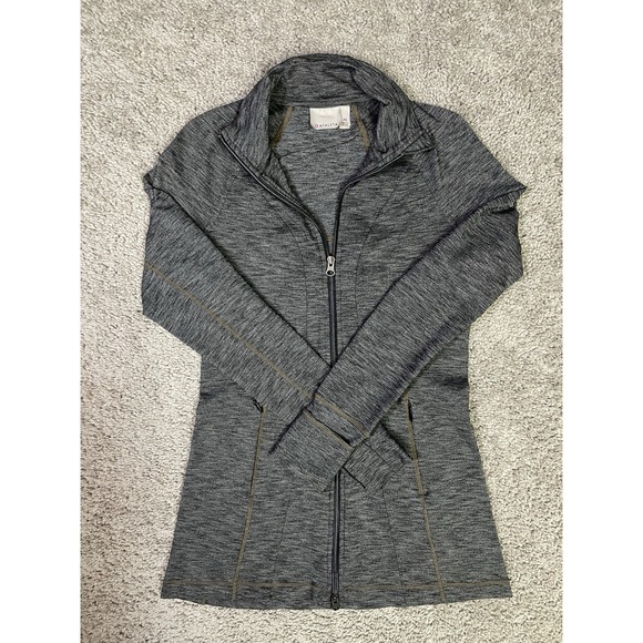 Athleta Jackets & Blazers - Athleta Cya Hope Jacket Size XS FULL ZIP Athletic Golf Yoga Workout HEATHER GRAY